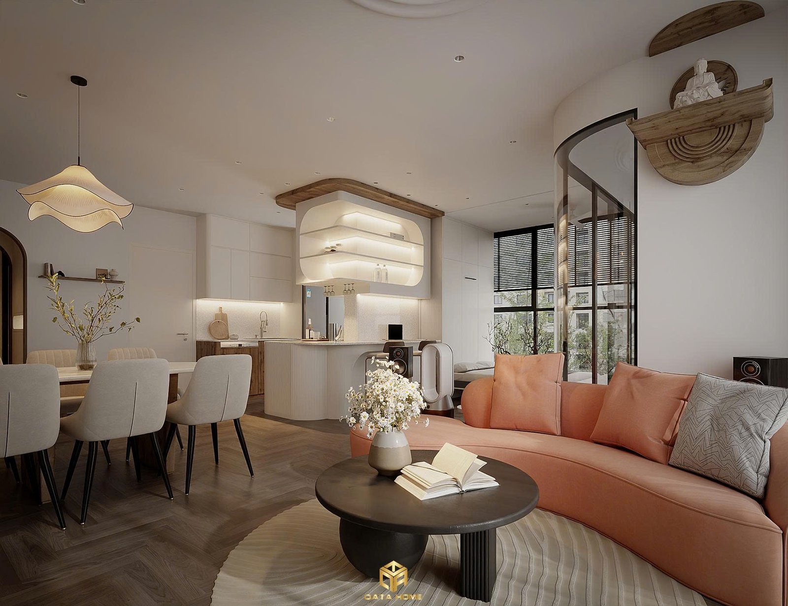 thiết kế nội thất phong cách hiện đại 