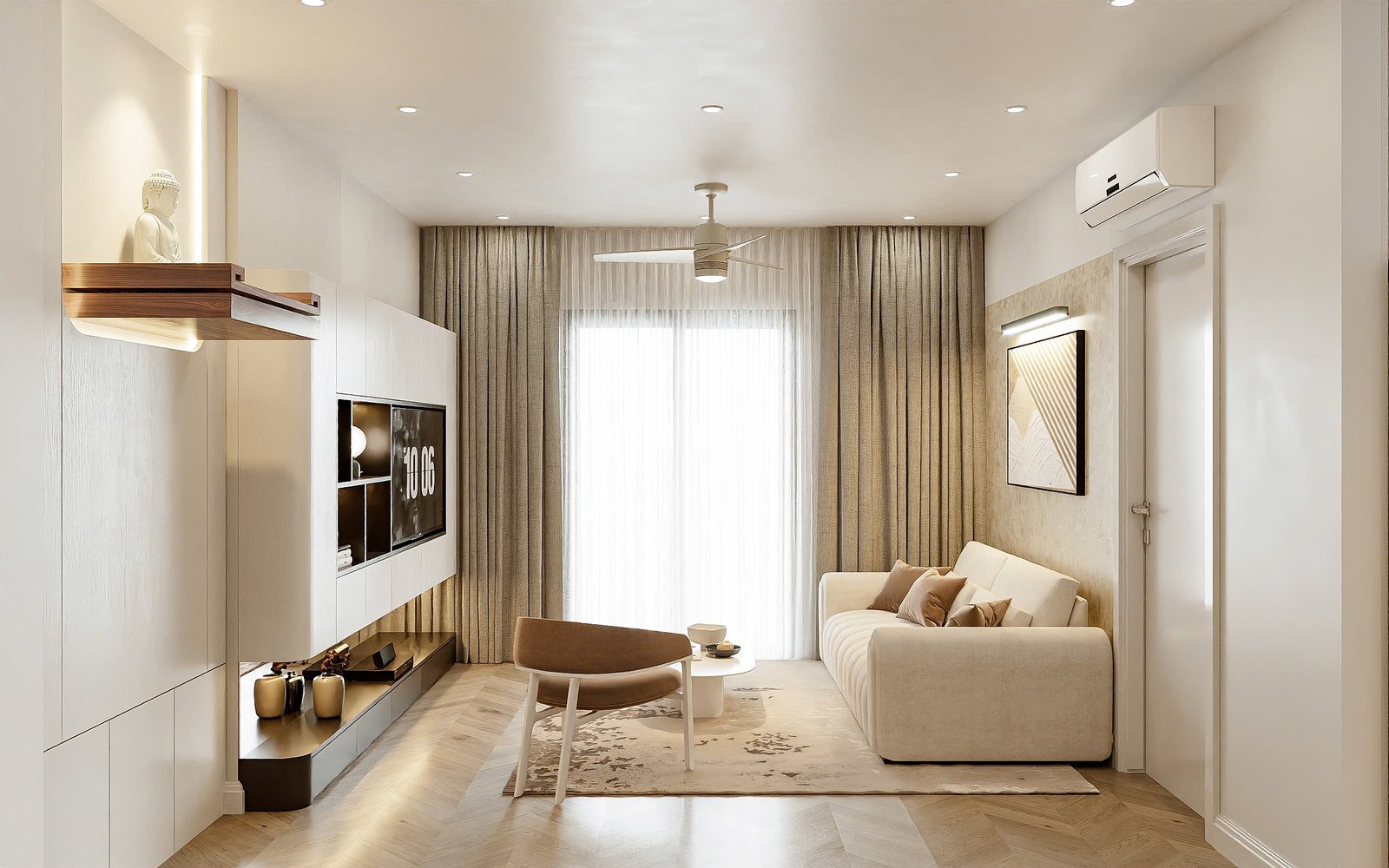 Thiết kế nội thất chung cư gold mark hiện đại