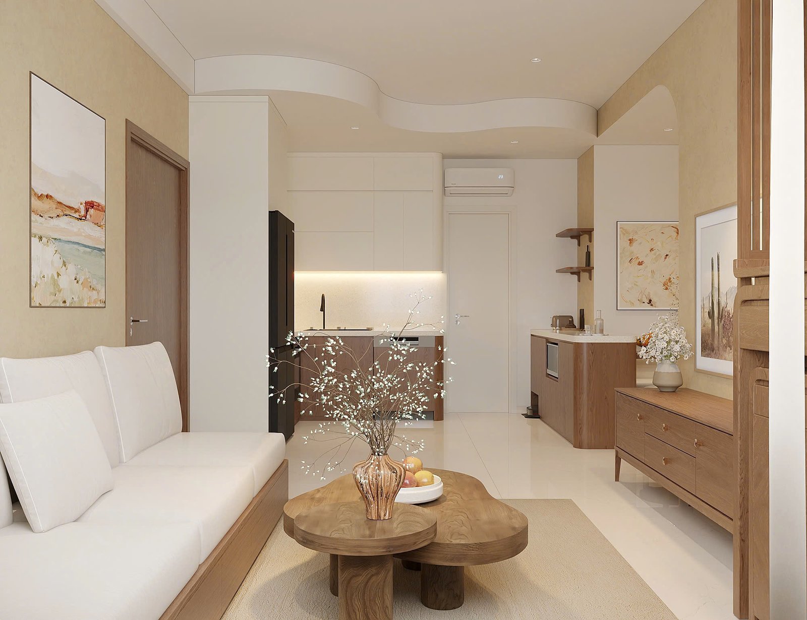 thiết kế nội thất wabi sabi