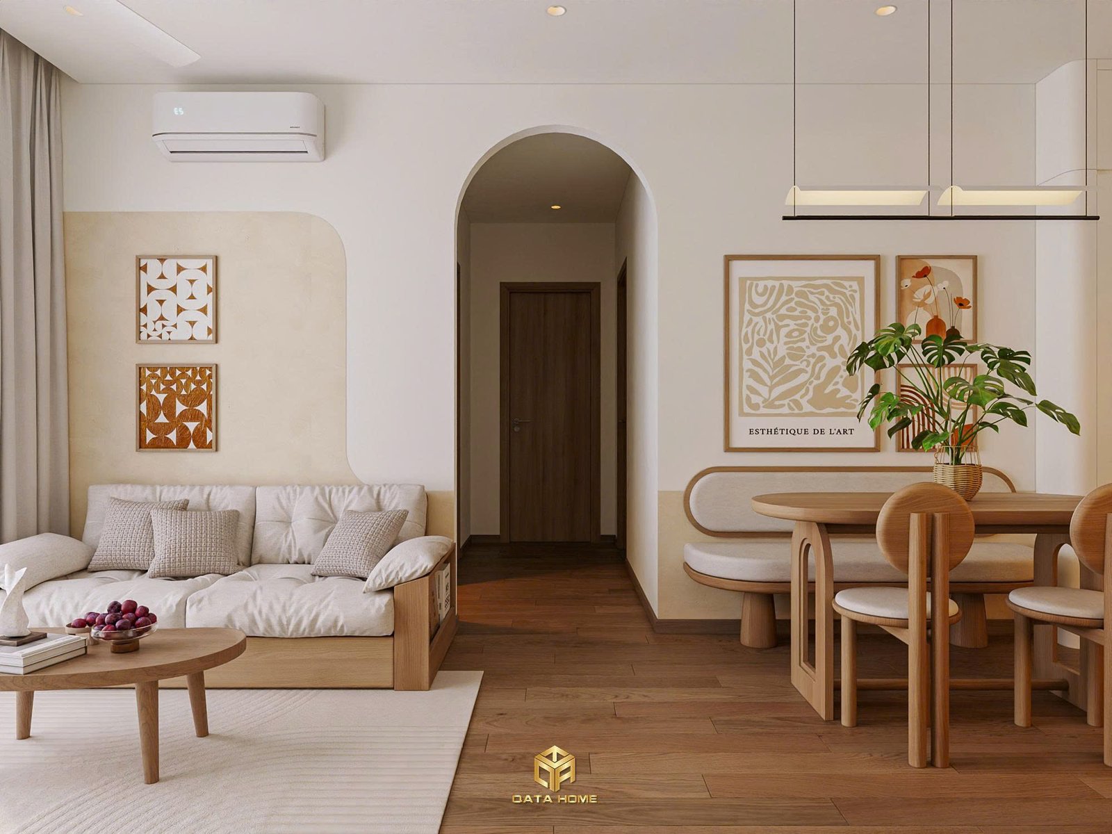 thiết kế nội thất phong cách wabi sabi