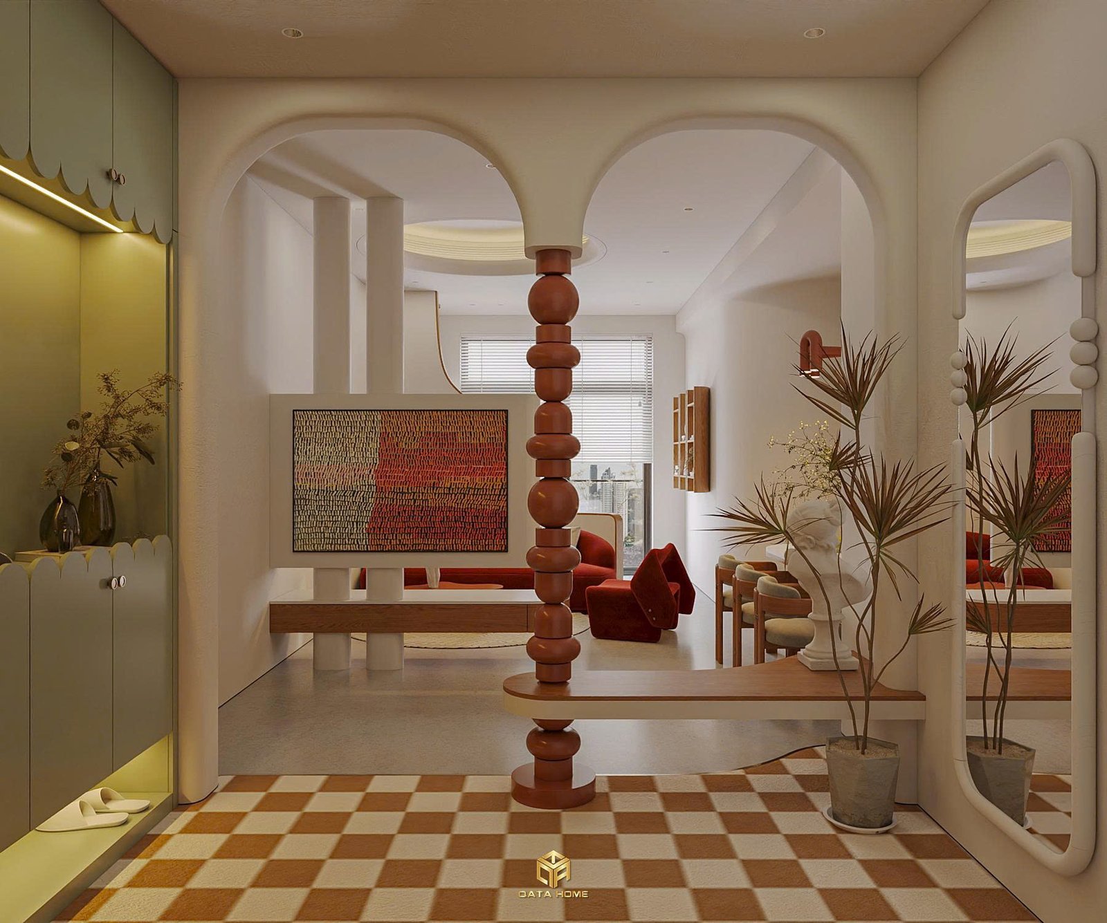 thiết kế nội thất chung cư wabi sabi