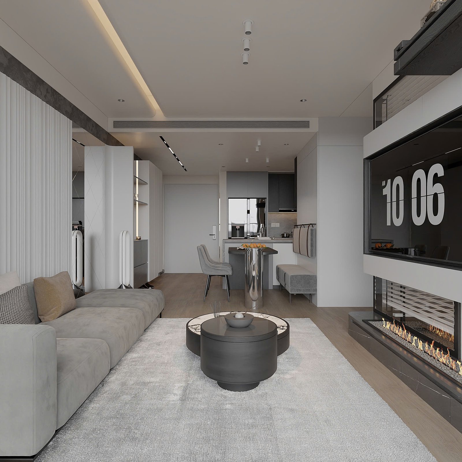 Thi công nội thất chung cư hiện đại phong cách Modern Luxury tại Ocean Park