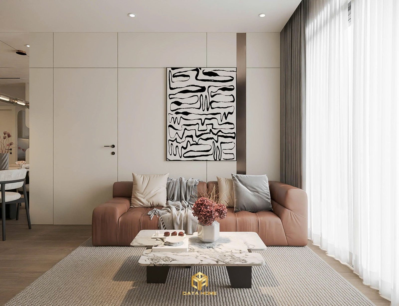 thiết kế nội thất phòng khách hiện đại