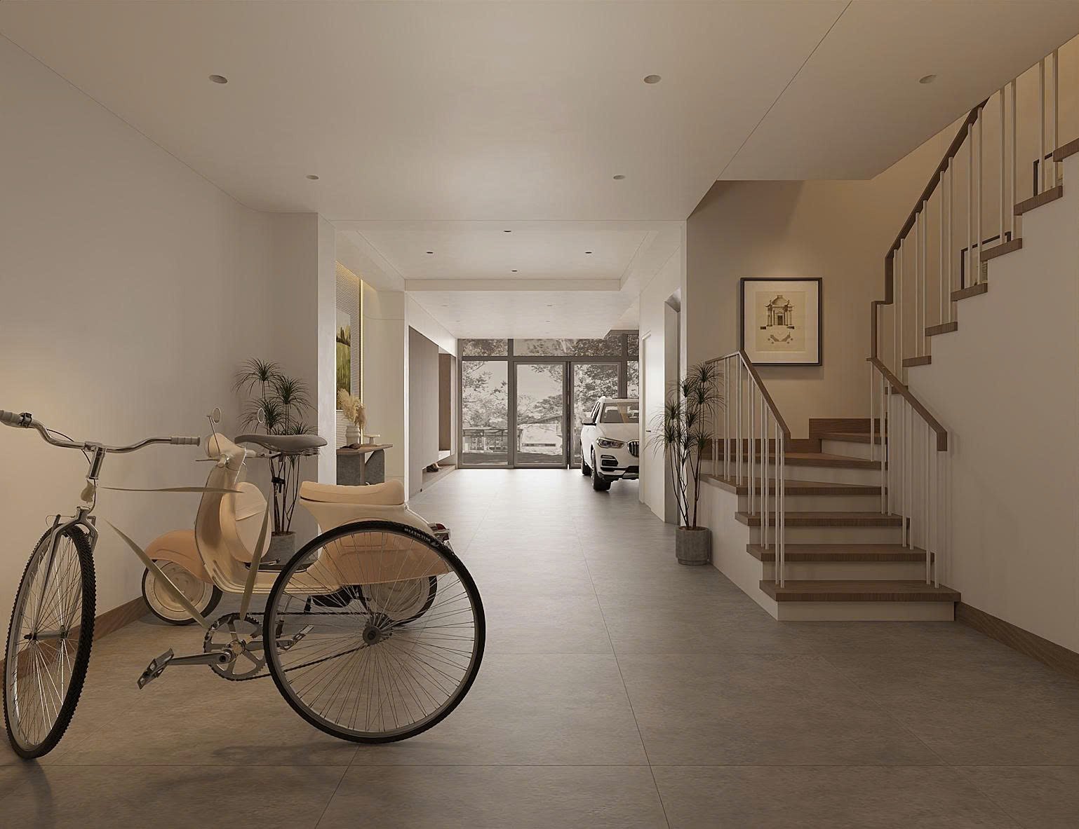 thiết kế nội thất tầng trệt 